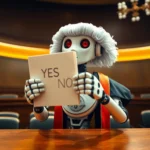image8 AI robot judge on internet profit success