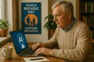 12006 Celebrating World Refugee Day with AI success. Turning Hope Into Income