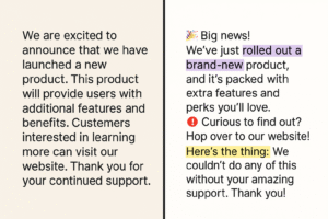 Step 5: Draft with Built‑In Voice + Real Topics
