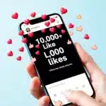 Mock social media post showing thousands of likes and comments for validation
