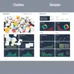 31009 Simple vs complex marketing dashboard comparison showing opt-in tracking