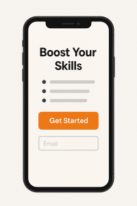 Mobile-optimized landing page with visible CTA and responsive layout

