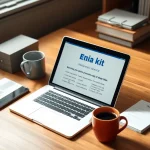 52509 Laptop showing affiliate media kit with promotional banners and swipe files.