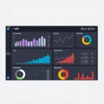 Google Data Studio dashboard tracking blog traffic and subscribers.