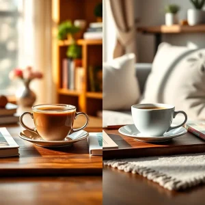 1091025 Coffee or tea visual for Facebook engagement question example