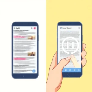 Two phones: one getting scrolled past, the other grabbing attention with a hook.
