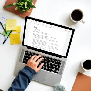 Using Google Docs to plan affiliate marketing content and campaign outlines.

