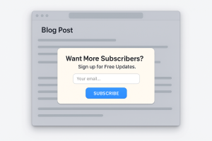 2151025 Smart pop-up example used to support daily email list growth habits.