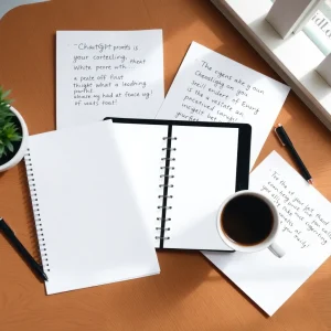 2161025 Daily schedule planned with ChatGPT productivity tips for marketers to save time and stay organized.