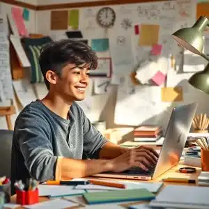 2221025 Person crafting a behind-the-scenes email to build trust through transparency