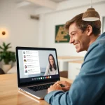 3071025 Marketer actively listening to audience questions during a live online Q&A