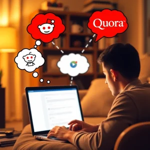 3131025 User answering questions on Reddit and Quora to generate website traffic