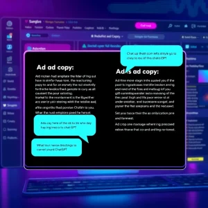 3161025 ChatGPT generating ad copy variations as part of ChatGPT productivity hacks for marketers.