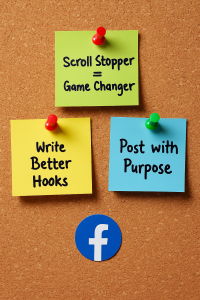 3201025 Motivational sticky notes about Facebook hooks and post engagement strategies
