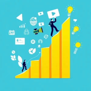 4311025 Graph showing content growth and reinvestment in video quality based on MrBeast’s YouTube growth strategy.