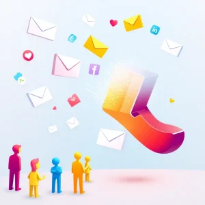 header Magnet attracting ideal customers through digital channels like email and social media