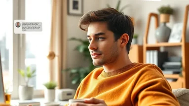 Person working efficiently from home using ChatGPT to run their online business productively