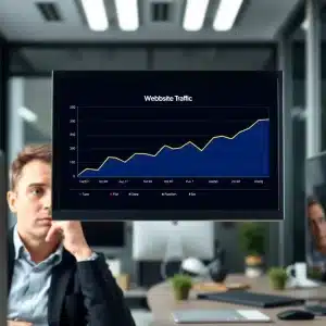 1021225 Flat website traffic chart showing why your offer isn’t converting