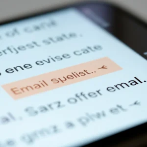 Email inbox on mobile showing catchy subject lines with high open rate
