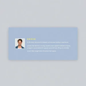 Testimonial section with happy customer quotes, profile pictures, and five-star ratings, showing strong social proof.
