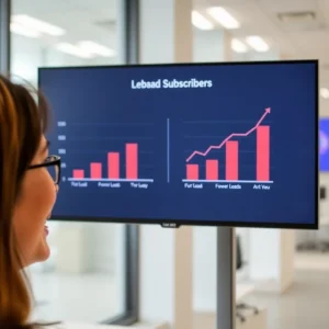 Before and after results from implementing follow-up strategies showing email subscriber growth.