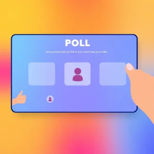 3091125 A social media poll asking followers what content they want , a powerful way to generate ideas for beginners.