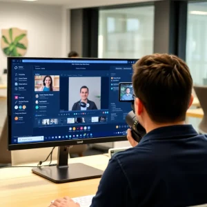 Marketer recording a screen-share follow-up video reply for a lead.
