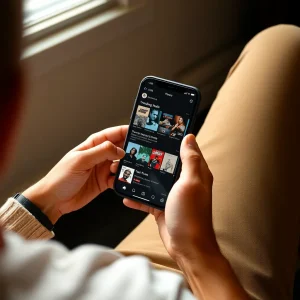 Person browsing trending Instagram audio to use in Reel
