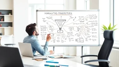 Digital marketer using lead generation strategies to design a funnel