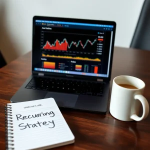 aheader Recurring affiliate programs strategy workspace with laptop and notepad