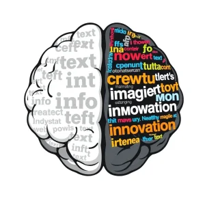 1161225 Psychology illustration showing how power words for conversions stimulate engagement.