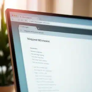Keyword research for blog post SEO checklist using keyword tools