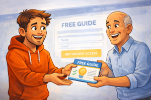 Reciprocity strategy using Cialdini persuasion techniques for internet marketers
