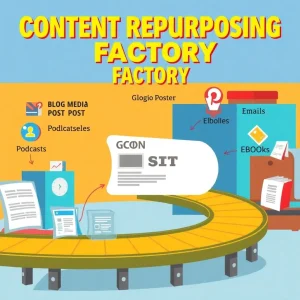 2051225 Content repurposing process converting one blog post into multiple formats