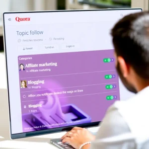 2181225 Following niche topics as part of Quora affiliate marketing strategy