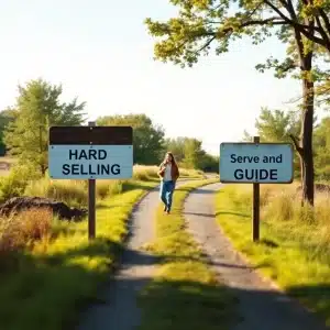 Choosing the helpful path to convert followers into customers naturally
