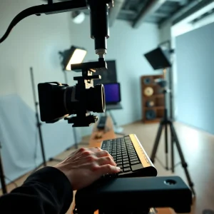 Dolly-in camera move used in VEO3 AI video creation prompt