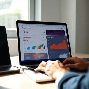 Google Analytics dashboard for tracking growth using free marketing tools for new online marketers"
