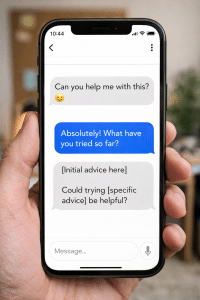 Using helpful conversation to convert followers into customers naturally via DMs.