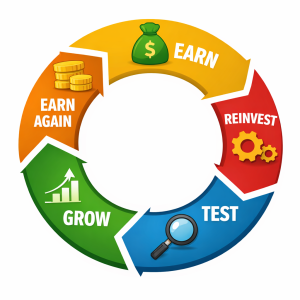 4060126 Reinvesting profits using Felix Dennis How to Get Rich internet marketing lessons