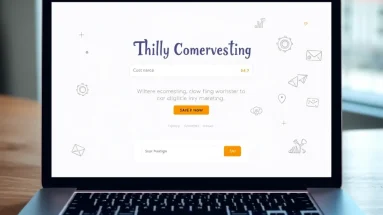 Clean modern design showing landing page optimization in action with strong CTA