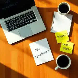 ahead220126 Workspace setup with tools for audience research tips and planning