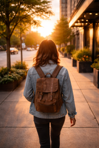 11210226 Person walking toward sunrise, symbolizing purpose and long-term direction.