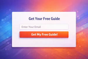 Simple opt-in form with a single email field and strong call-to-action button.
