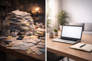 2180226 Quality over quantity concept in internet marketing content creation.