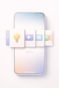 Repurposing content into carousel and slide formats for SEO visibility