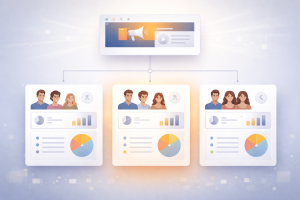 4170226 Ad targeting for beginners example showing testing multiple audience segments