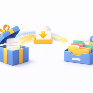 4270226 Download file delivered instantly to an inbox, representing automated lead magnet delivery.