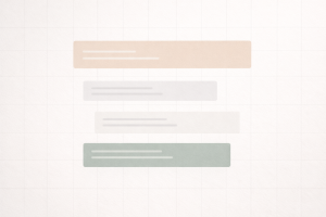 Aligned layout on a grid demonstrating clean spacing and alignment to make your content look professional
