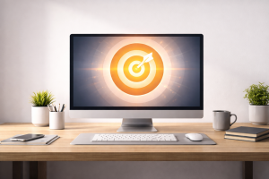 6170226 Minimalist visual representing simple and effective ad targeting for beginners